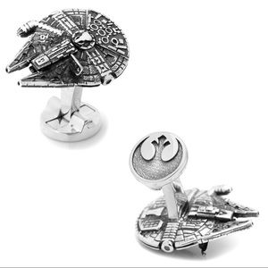 STAR WARS 3D MILLENNIUM FALCON CUFFLINKS
